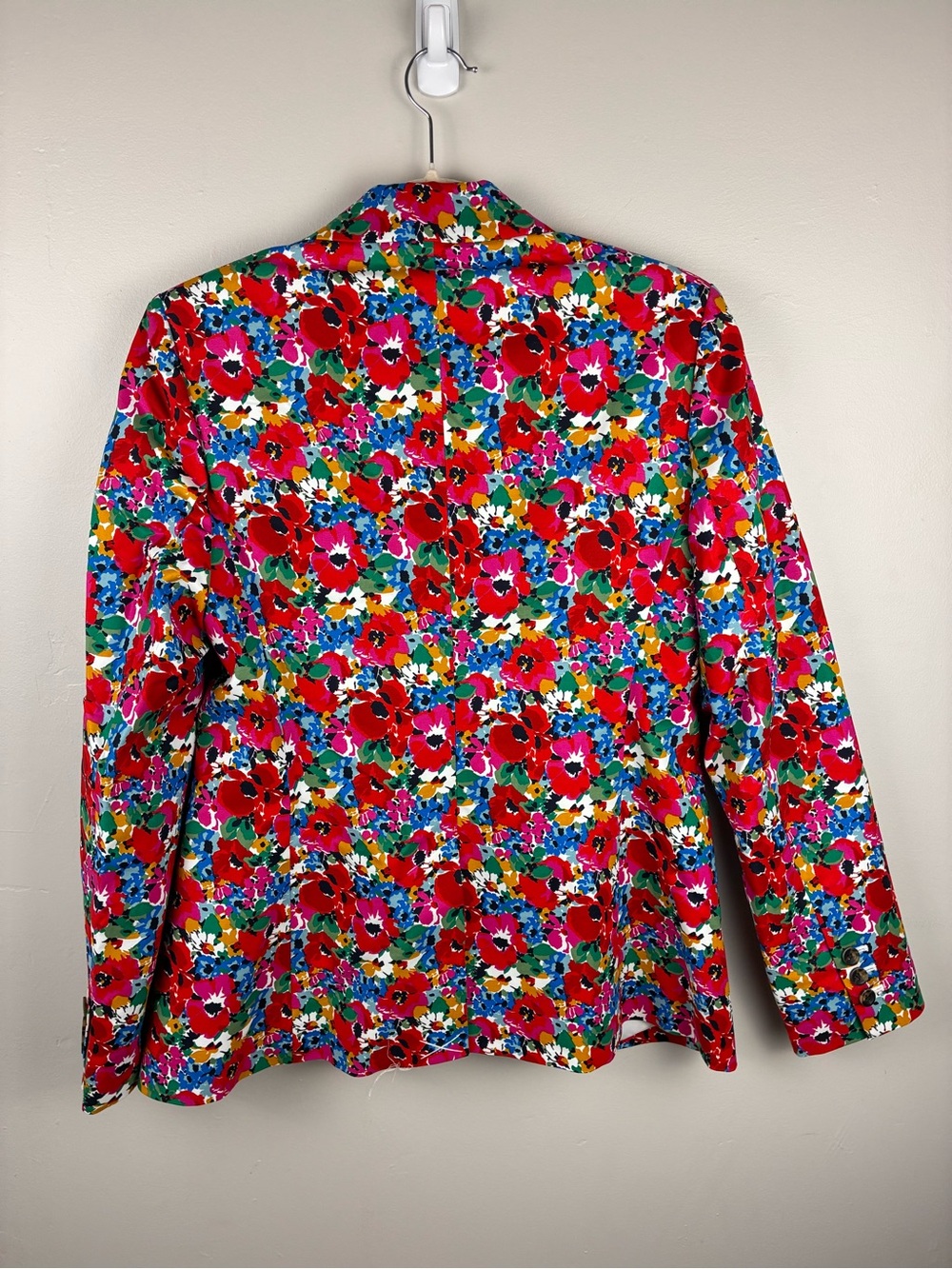 NWT Boden Marylebone Cotton Sateen Blazer Floral Wild Poppy 8R US - Picture 3 of 9